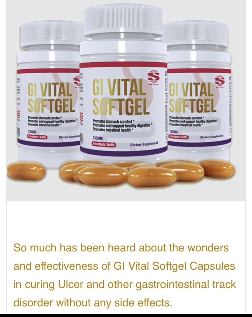 GI Vital Softgel Supplement – A sure cure for Ulcer