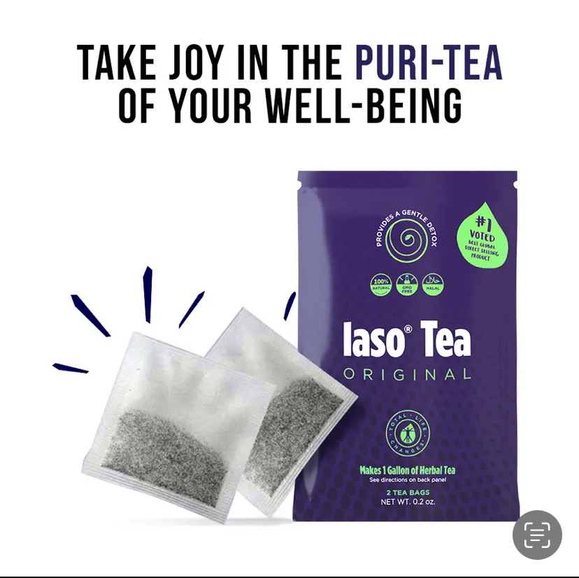 TLC Laso Tea Natural Cleanse Weight Loss 5x Packets 1 Month Supply