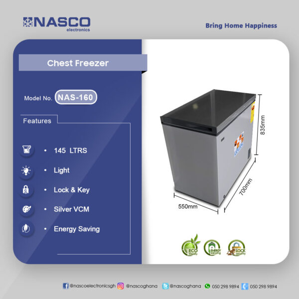 Nasco 145Ltrs Chest Freezer NAS-160 2