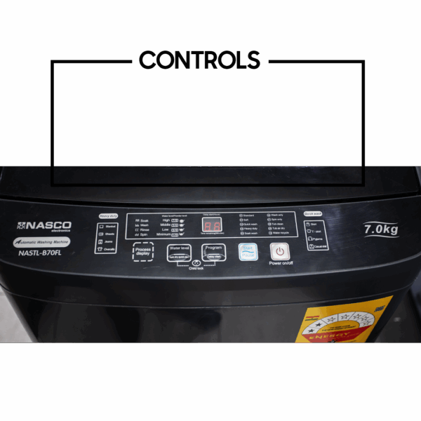 Nasco 7KG Top Load Washing Machine NASTL-B70FL 3