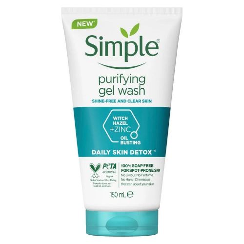 Simple Purifying Facial Gel Wash Daily Skin Detox 150ml