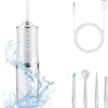 Water Flosser Oral Irrigator - Cordless Rechargeable Dental Cleaner