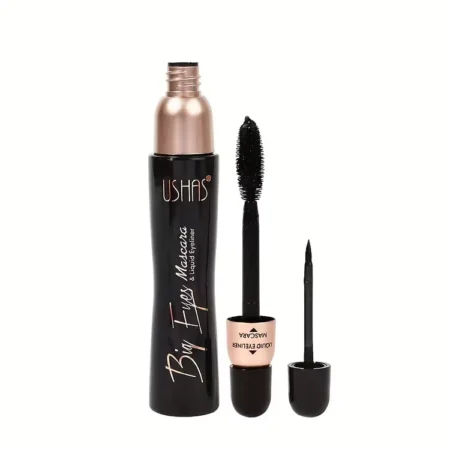 2-in-1 Mascara & Eyeliner - Waterproof, Long-Lasting Eye Makeup