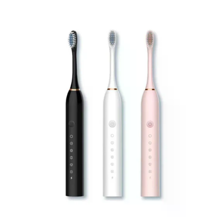 Electric Toothbrush - 6 Modes, 4 Brush Heads, USB Rechargeable, For Adults & Kids